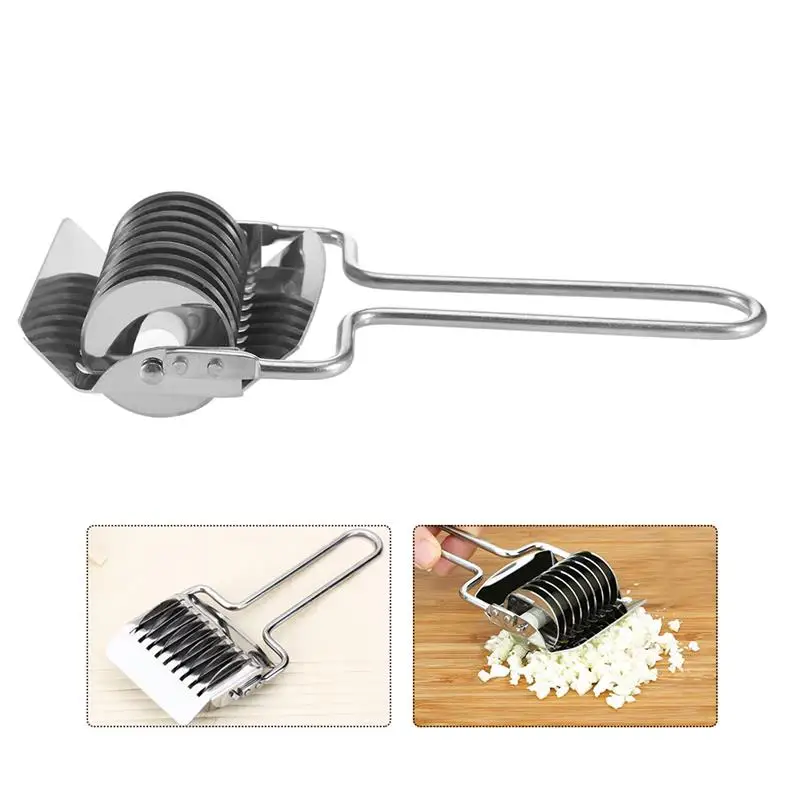 

Stainless Steel Onion Chopper Slicer Garlic Coriander Cutter Noodle Lattice Roller Kitchen Accessories Gadgets Cooking Tools