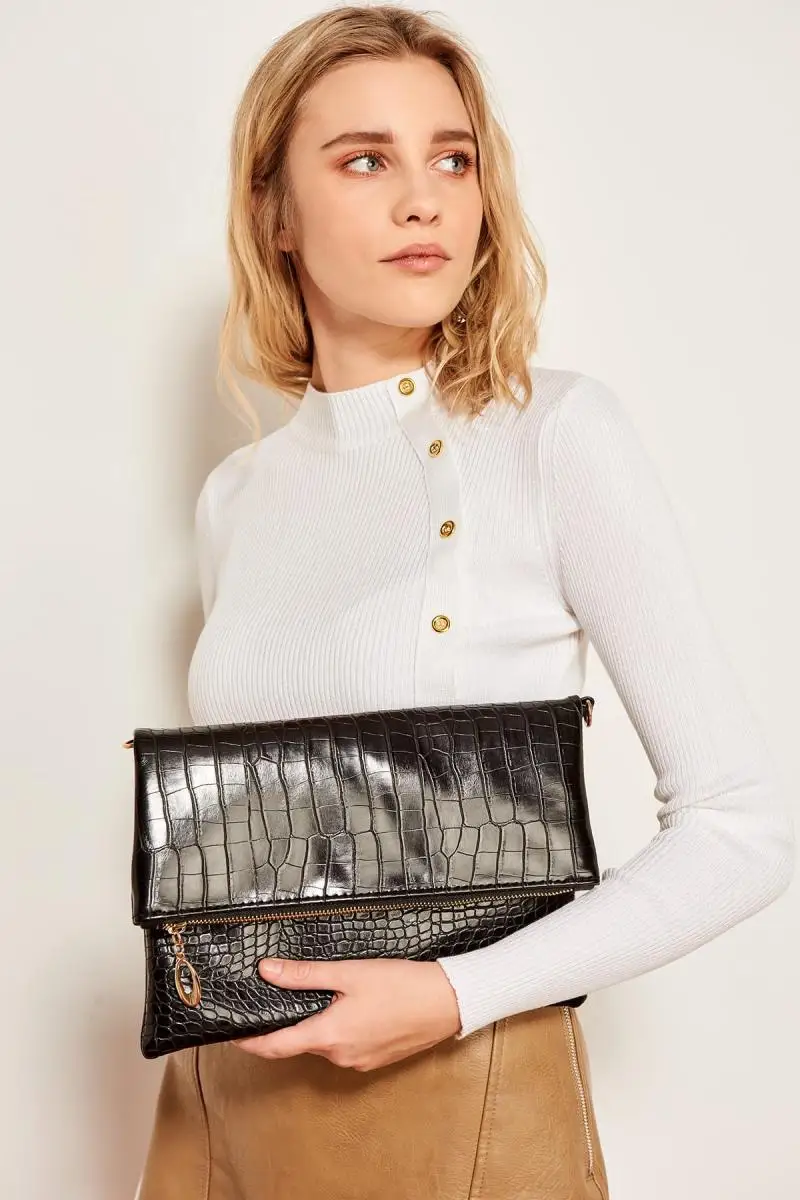Trendyol черный портфель с рисунком Kroko TWOSS19WG0004| |