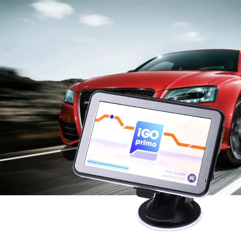 Автомобильный GPS навигатор с 5 дюймовым сенсорным экраном fm передатчик MP3/MP4
