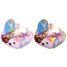 Игровой домик в/на открытом воздухе, игрушки для детей, бассейн, Игровая палатка+ 25 океанских шариков