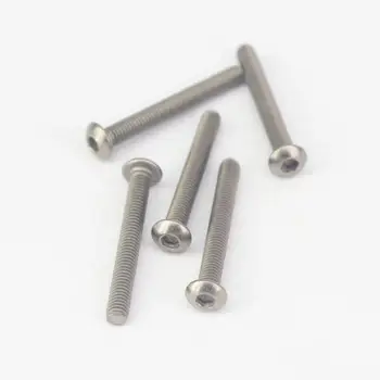 

LOT20 M3 x 25mm GR2 Titanium Hex Socket Dome Cap Screw Bolt Anti Acid Corrosion