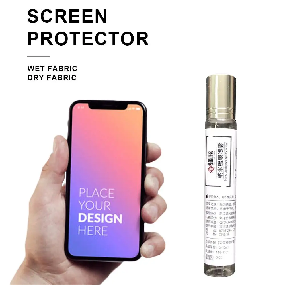 

Mobile Phone Nano Coating Spray Coating Liquid Screen Protector Waterproof Oil Proof Scratch Resistant Nano Coating 2019