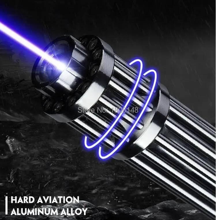 

Most Powerful Burning Lazer Torch Cannon 450nm 2000000m 200w Flashlight Blue Laser Pointer Burn Dry Wood Light Cigars Hunting