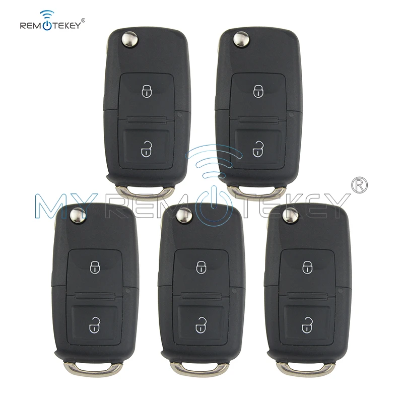 Remtekey 5pcs 1J0 959 753 AG ID48 434Mhz for VW Volkswagen Passat Golf Bora Beetle Seat 2000 2001 2002 2003 2004 2005 remtekey