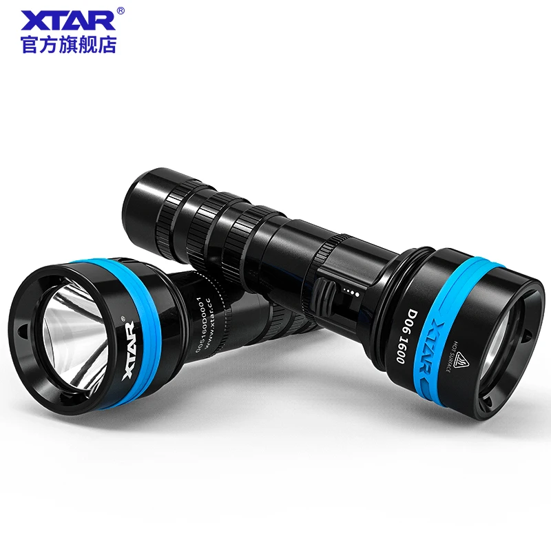 

XTAR D06 diving flashlight CREE XHP35 D4 max 1600 lumen beam distance 430meter