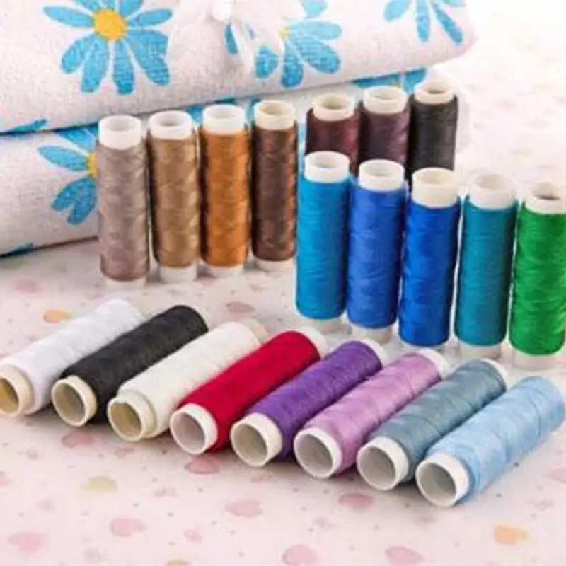 39 цветов Высокое качество швейная нить домашняя вышивка, швейная машина линия коробка Швейные аксессуары