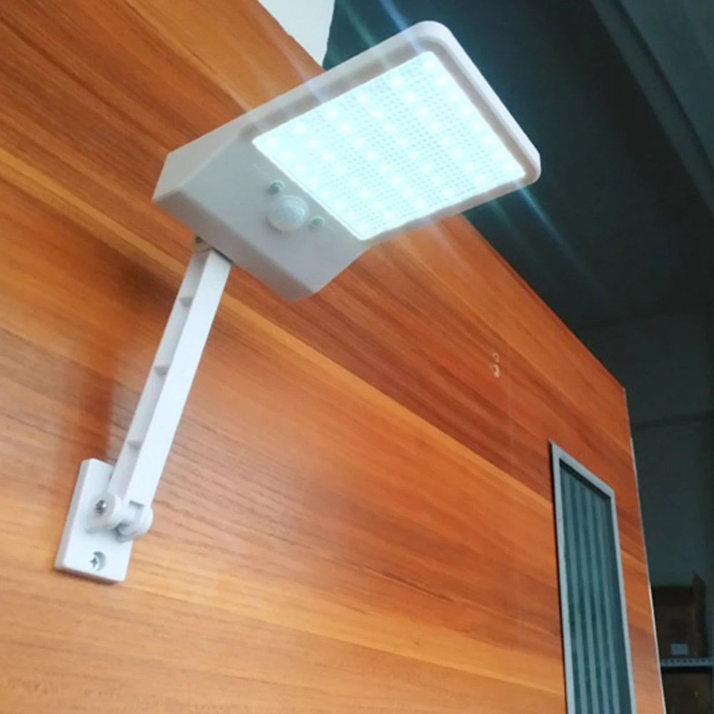 

Outdoor 48 LED remote control rotate bracket solar street light new 800 LM LED Solar Power Street Wall Lamp PIR Motion Sensor