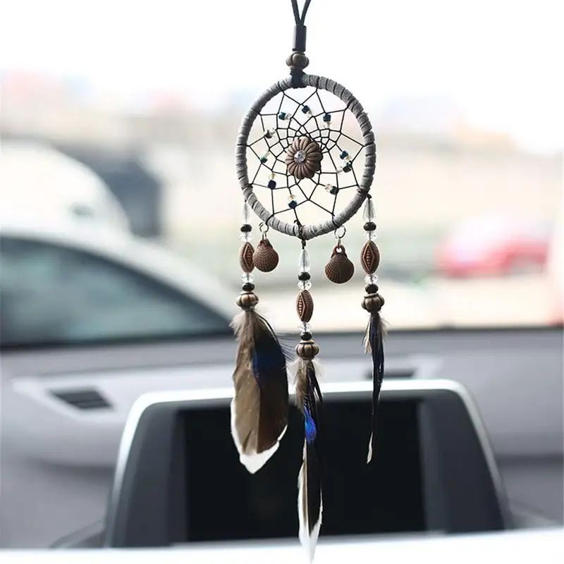 Car Accessories Car Pendant Festival Birthday Gift Home Decoration Universal Manual Dream Catcher Wind Chimes