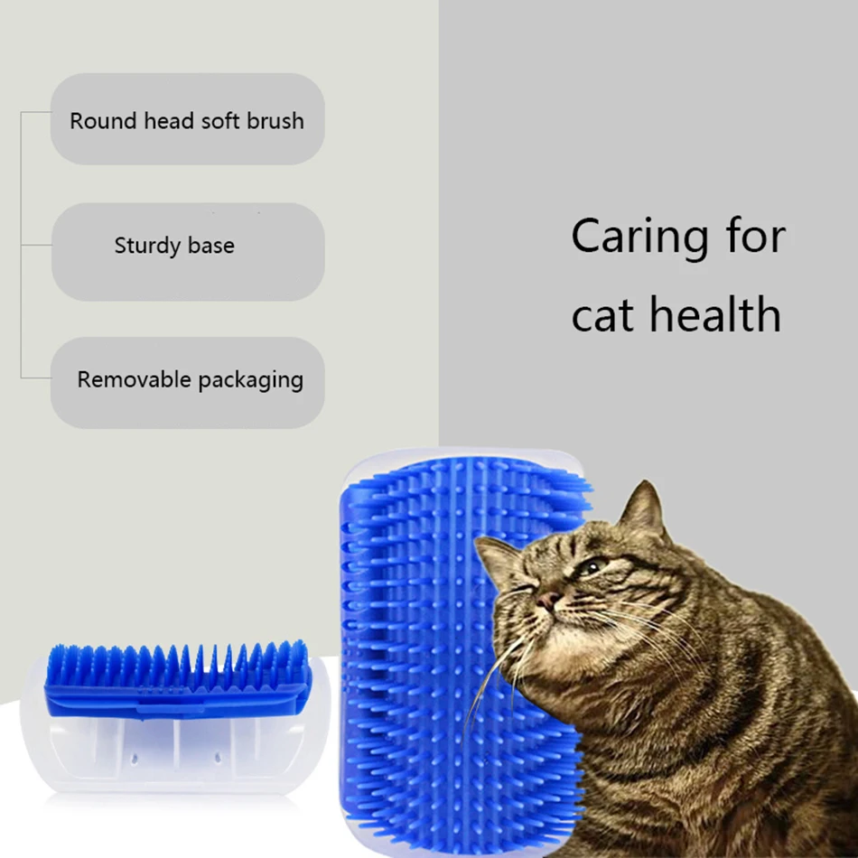 Многофункциональная Пластиковая расческа для кошек, съемное Угловое сообщение, устройство зуда для кошек, собак, домашних животных, игрушки для домашних животных, товары для кошек и собак
