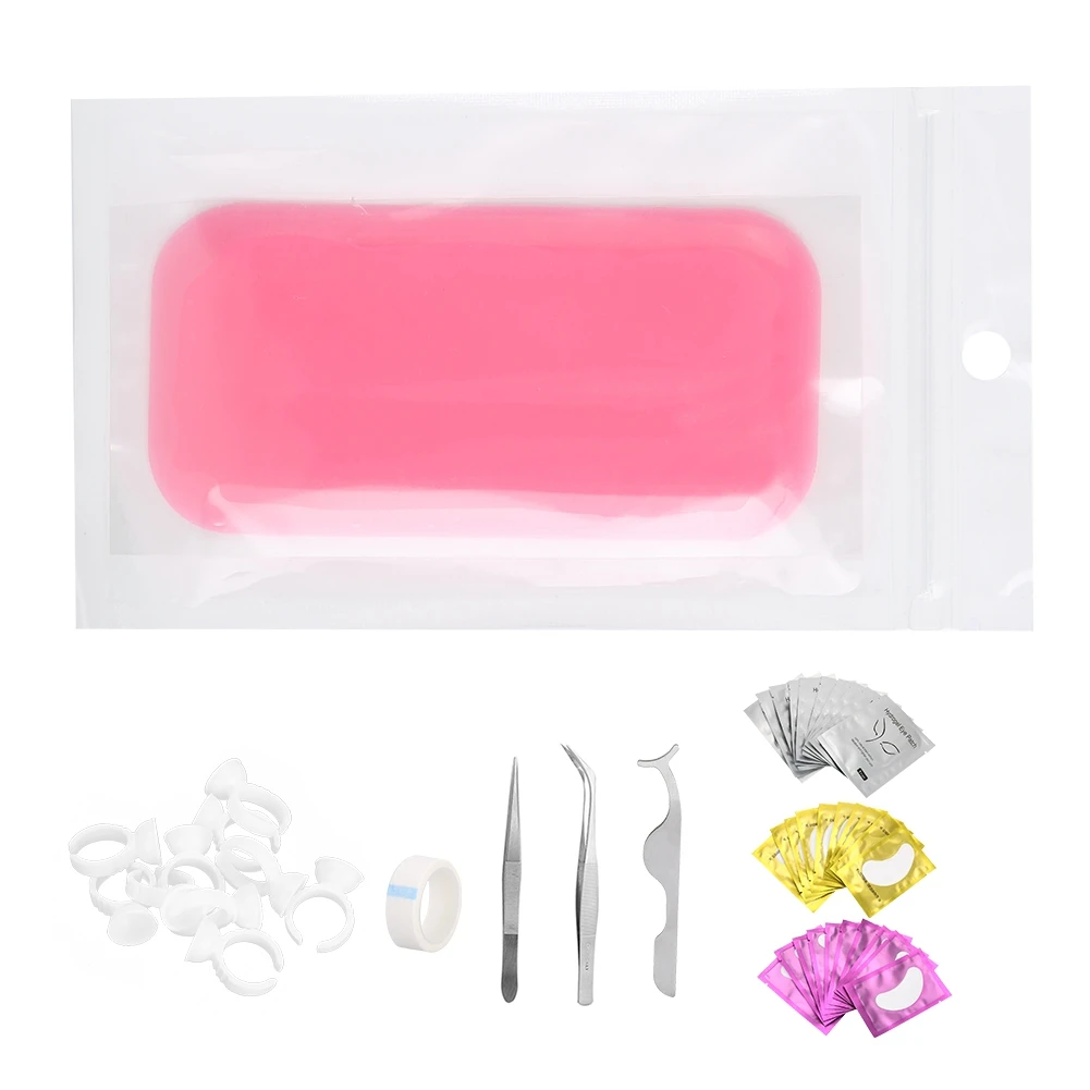 Professional Grafting Eyelash Set Eye Pads Tweezers Ring Cup Eyelash Extension Eyes Beauty Makeup Tool Kit 2 Professional Grafting Eyelash Set Eye Pads Tweezers Ring Cup Eyelash Extension Eyes Beauty Makeup Tool Kit 2