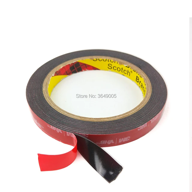 V HB 5952 Black Heavy Duty Mounting Tape Double Sided Adhesive Acrylic Foam  Tape 5mm-50mm x3Mx1.1mm - AliExpress