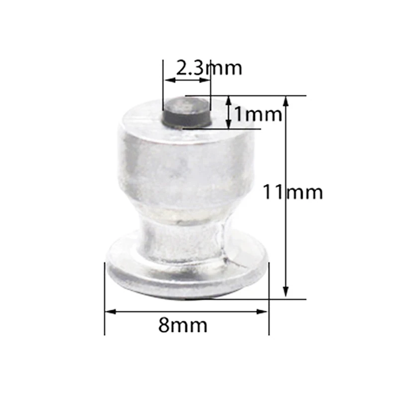100 шт./лот зима колеса наконечники автомобильных шин шпильки Винт снег шипы Колеса автомобиля 8x11 мм для автомобиля Грузовик Мотоцикл шины