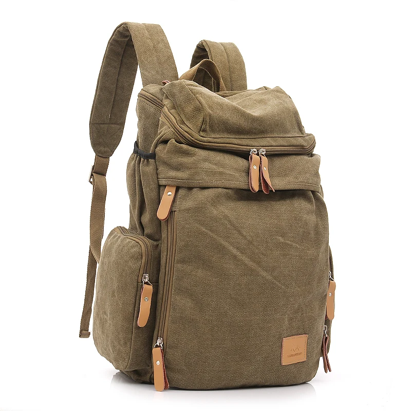 

ZHUOKU Hot Super Quality Wash Canvas Men Backpack Shoulder Bag Retro Men's Travel Backpacks Male Pack Bags Mochila