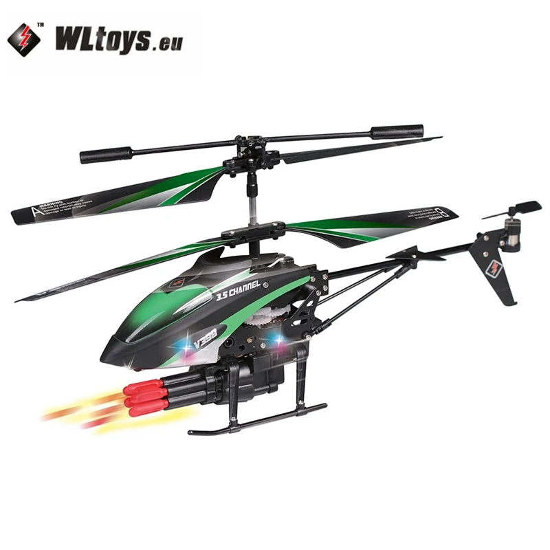 

WLtoys V398 3.5CH Infrared Control RC Helicopter Launching Shooting Helicopter Toy