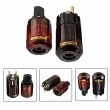 CLAITE EU Power Plug P-079e/C-07P IEC Audio Connector HiFi Non-magnetic Gold Plated Brass Ac Power Cord Plugs For Speaker CLAITE EU Power Plug P-079e/C-07P IEC Audio Connector HiFi Non-magnetic Gold Plated Brass Ac Power Cord Plugs For Speaker