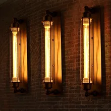 Промышленный винтажный настенный светильник, бра, железные Лофт лампы для спальни, коридора, прохода, склада, ресторана, паба, настенный светильник, бра