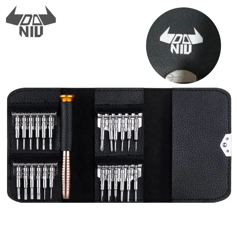 

DANIU 25 In 1 Multi-purpose Screwdriver Set Precision-Screwdriver Wallet Set Repair Tools For PC Camera Phone Laptop Hand Tool