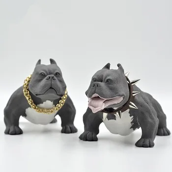 

Creative Personality Handmade Little France Bully Dog Miagi Simulation Of Ceramic Ornaments Artificial Dog Statue Statue