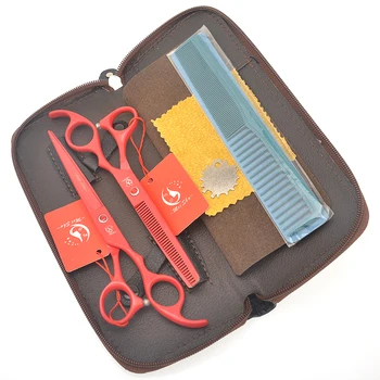 

Meisha 7.0" Salon Hair Cutting Shears Japan 9CR 6.5" Stylist Thinning Scissors with Bag Barber Shop Scissors Supplies HA0457