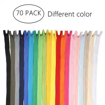 

70Pcs 18 Colors 30cm Nylon Zip zippers for skirt pants lace zipper closure DIY for sewing fastener clothing sewing accessories