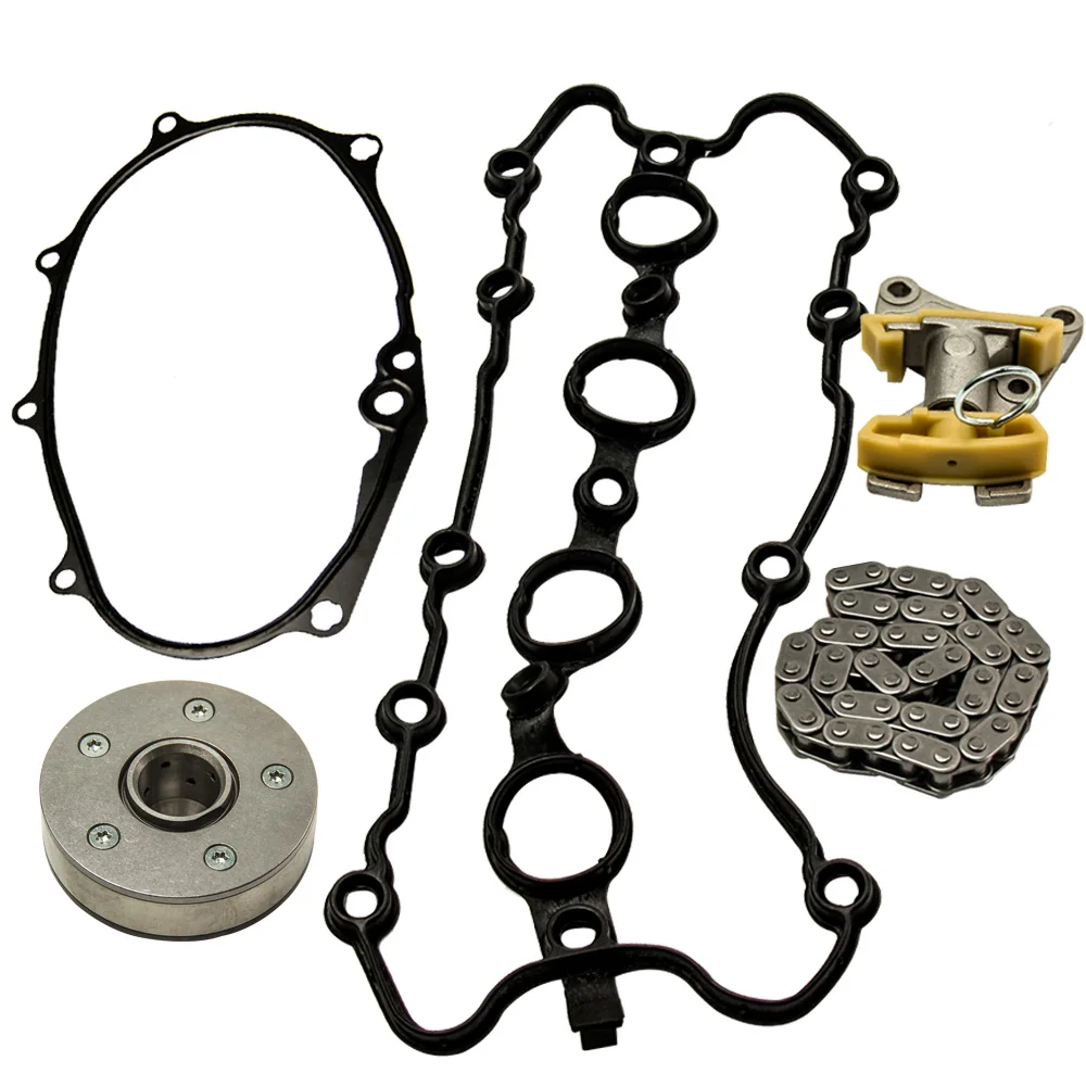 Camshaft Adjuster+Tensioner+Chain+Seal+Gasket Kit Fit VW Golf EOS AUDI