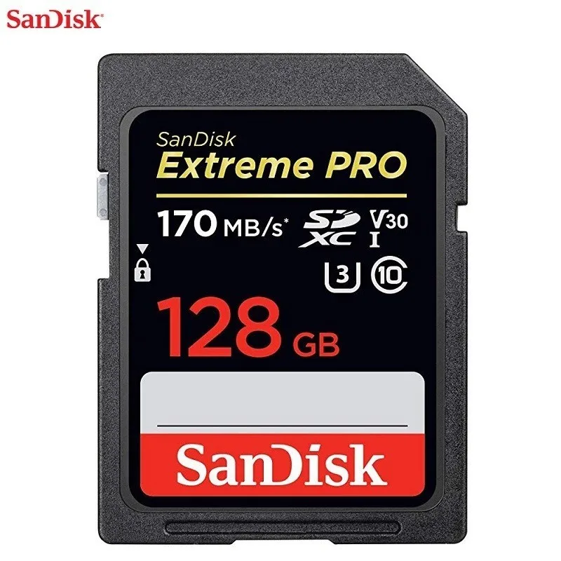 Карта памяти Sandisk Extreme Pro Sdhc/sdxc Sd карта 32 Гб 64 128 ГБ 256 C10 U3 V30 Uhs i Cartao De Memoria флэш для
