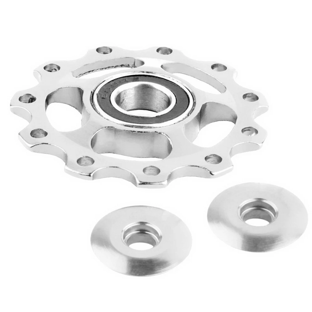 خفيفة دراجة أجزاء في الهواء الطلق محمل العجلة الخلفية سبائك الألومنيوم 11 T Derailleur دليل بكرة