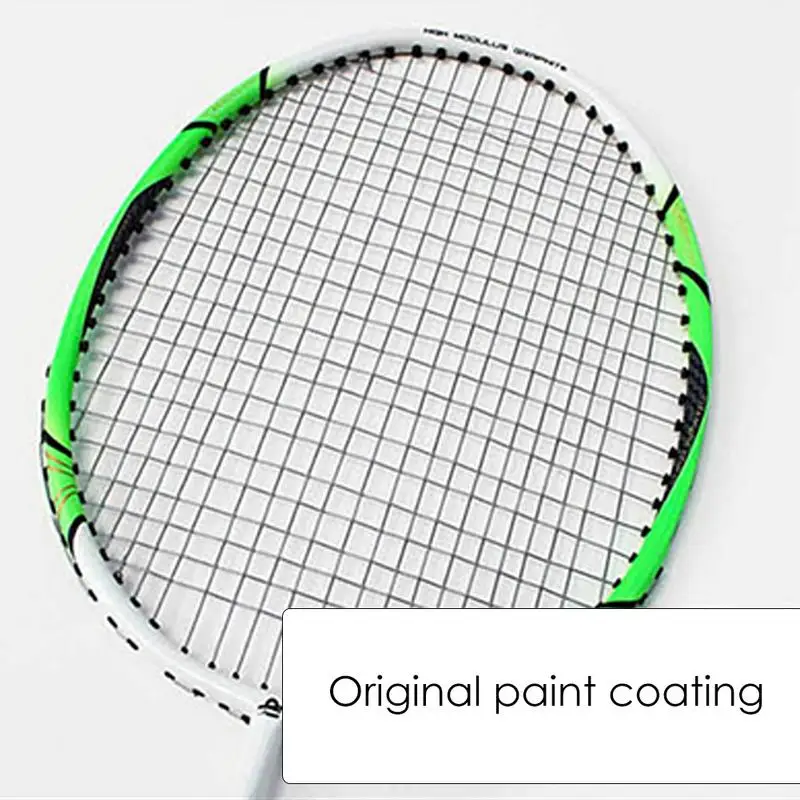 2 unids/pack raqueta de bádminton portátil y ligero ruido duradero hombres y mujeres par familia de aluminio raqueta de Bádminton