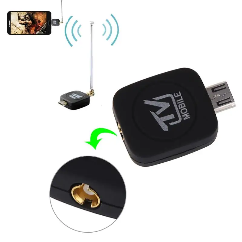 

Mini Micro TV Tuner Receiver For Android Phone USB 2.0 DVB-T Digital Tablet PC Car Electronics Accessories TV-Tuners