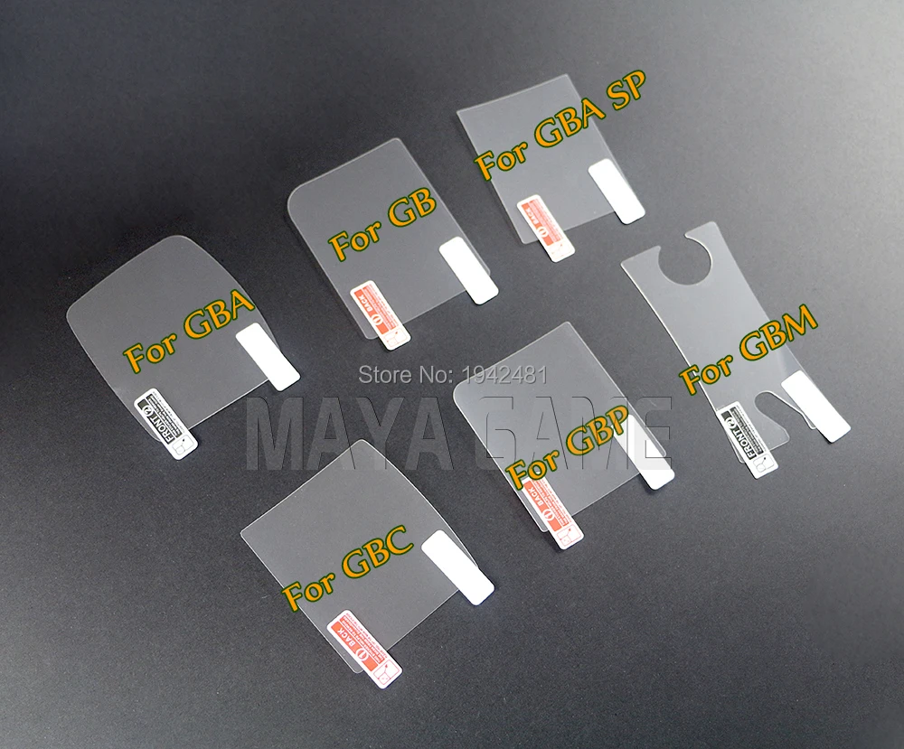 

20pcs/lot Screen Lens Protector Film For Nintendo Game Boy Color Advance SP Pocket For GBA GBC GBC GBP GBA SP For GBM console