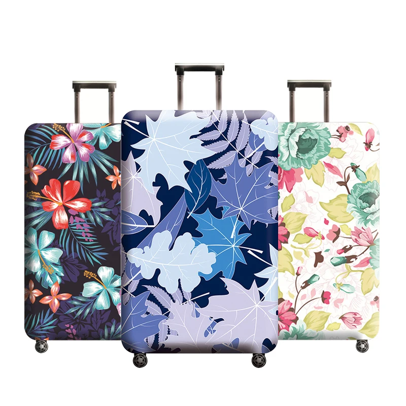 Цветочная серия эластичные Чемодан чехол тканевый чемодан протектор багажа защитный пыли мешок для хранения дождь мешок Шестерни