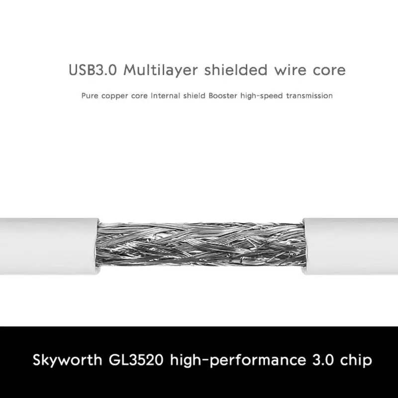 Acasis HS0047 Алюминий USB Высокоскоростной разветвитель USB3.0 концентратор с звуковая