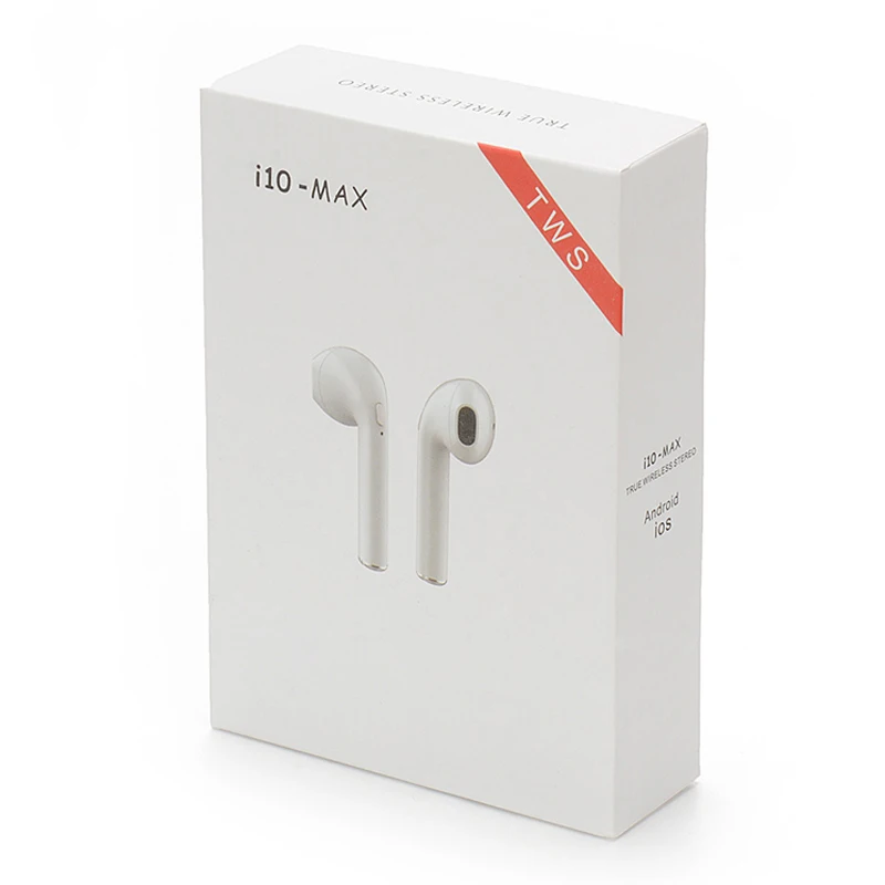 

Wireless Bluetooth i10 max tws pods tws Air Ear Earphones Earbuds Headset with Charging Box for Apple iPhone android