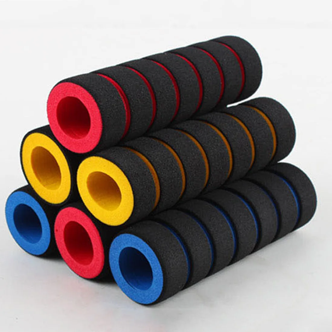 

2Pc/1pair Pro Bike Racing Bicycle Motorcycle Non-slip Handle Bar Foam Sponge Grip Cover Soft Handlebar Bike Bar