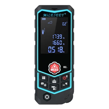 Laser Distance Meter Handheld Digital Portable Range Finder Diastimeter Measure Roulette Rangefinder with Wheel Measurement