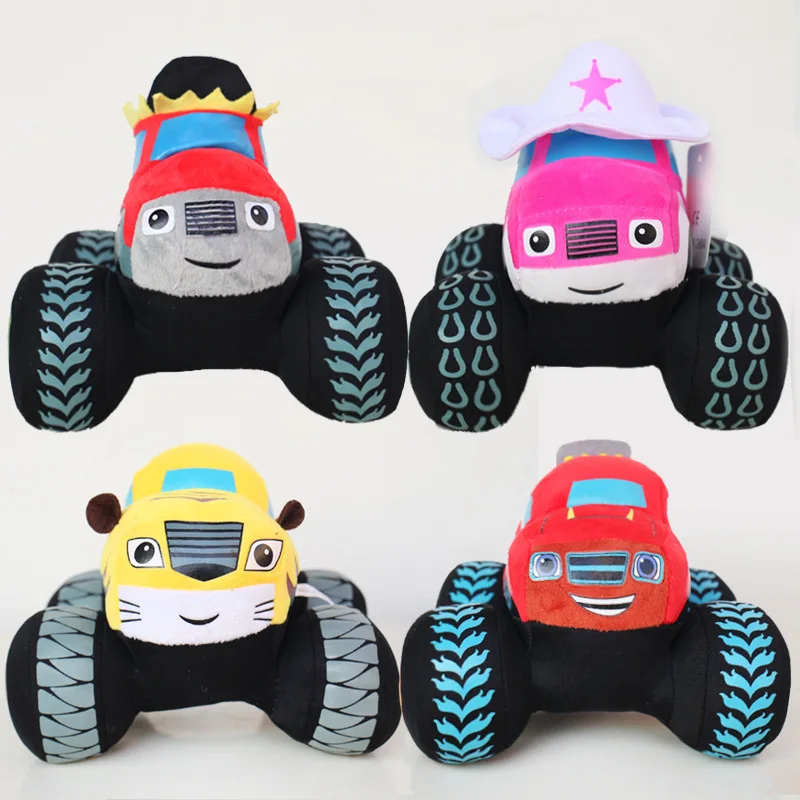 4 фондовый внедорожный автомобиль пушистые игрушки Blaze And Monster Machines анимационные игрушки-машинки