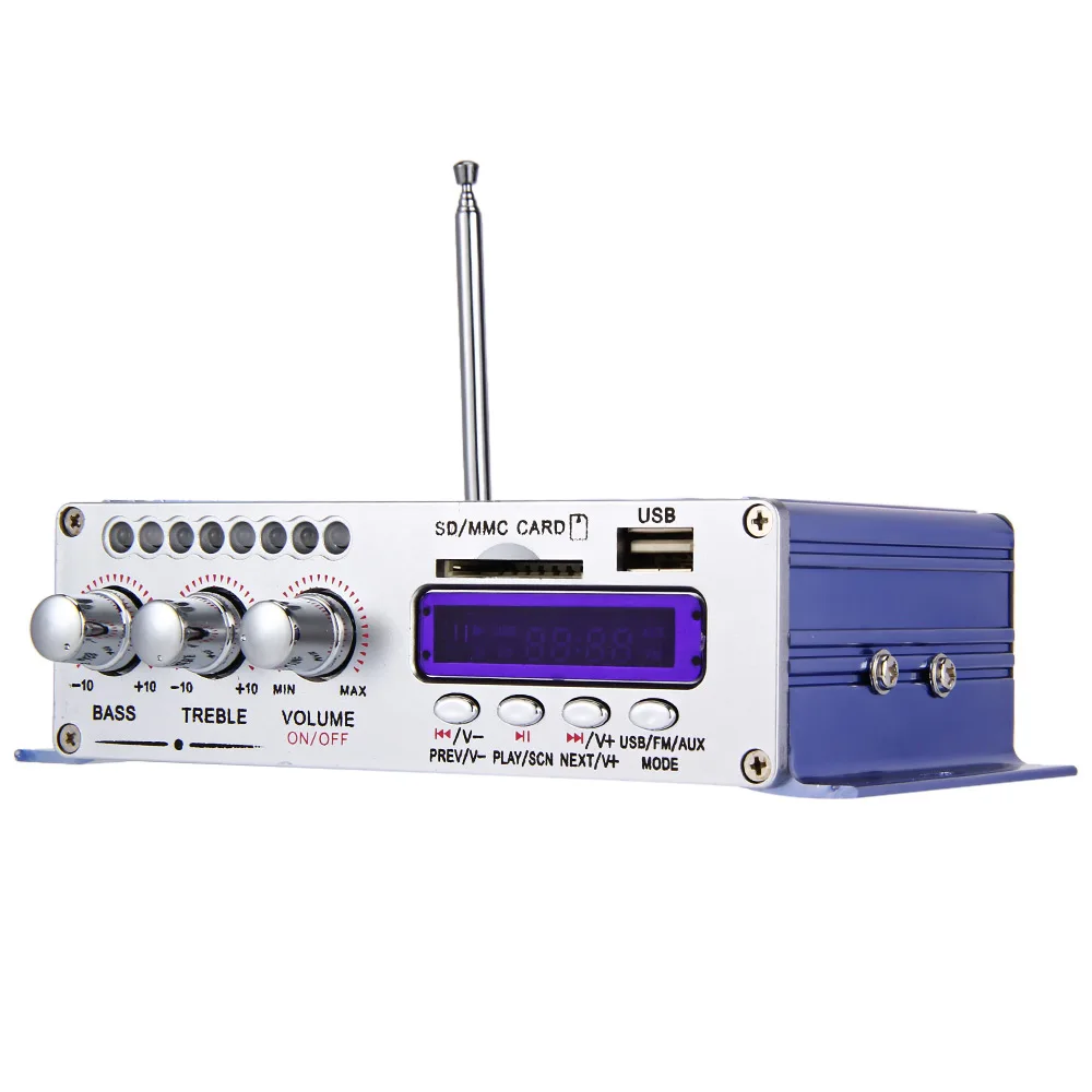 HY 502 Hi Fi Digital Auto Car Stereo Power Amplifier LED Sound Mode Audio Music Player Support