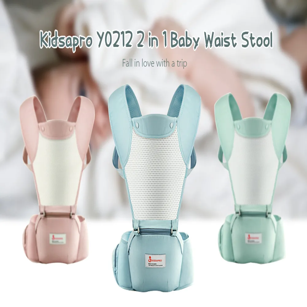 

Portable Kidsapro 2 In 1 Breathable Baby Waist Stool Soft Cotton Material Ventilation 3D Breathable Mesh Baby Carriers