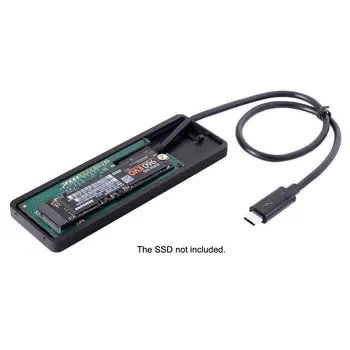 

Chenyang PCI Express PCI-E 110mm 80mm to NGFF M-key NVME AHCI SSD Convert Case Cartridge Thunderbolt 3 Cable Black 50cm