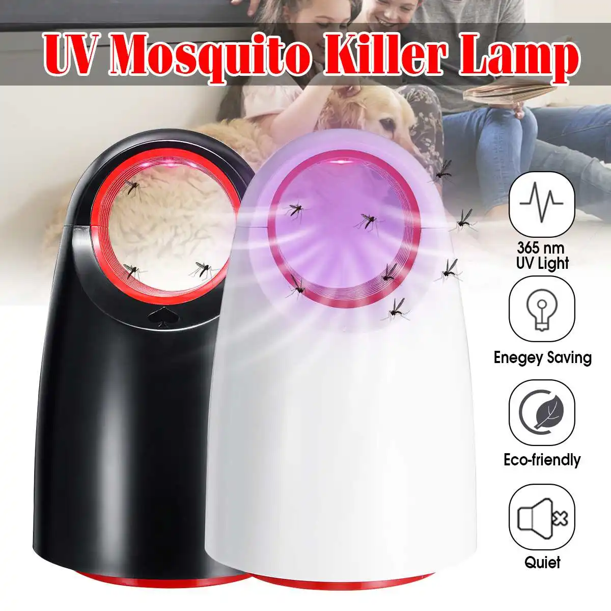 

Electric Mosquito Killer Lamp LED Bug Insect Killer USB Anti Mosquito Insect Trap Lamp for Outdoor Indoor Home Bedroom