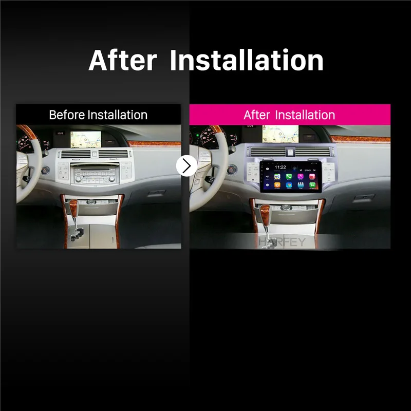 Harfey " Автомобильный мультимедийный пейер для 2006-2010 TOYOTA AVALON Android 8,1 gps навигация поддержка DAB+ OBDII SWC bluetooth-гарнитура
