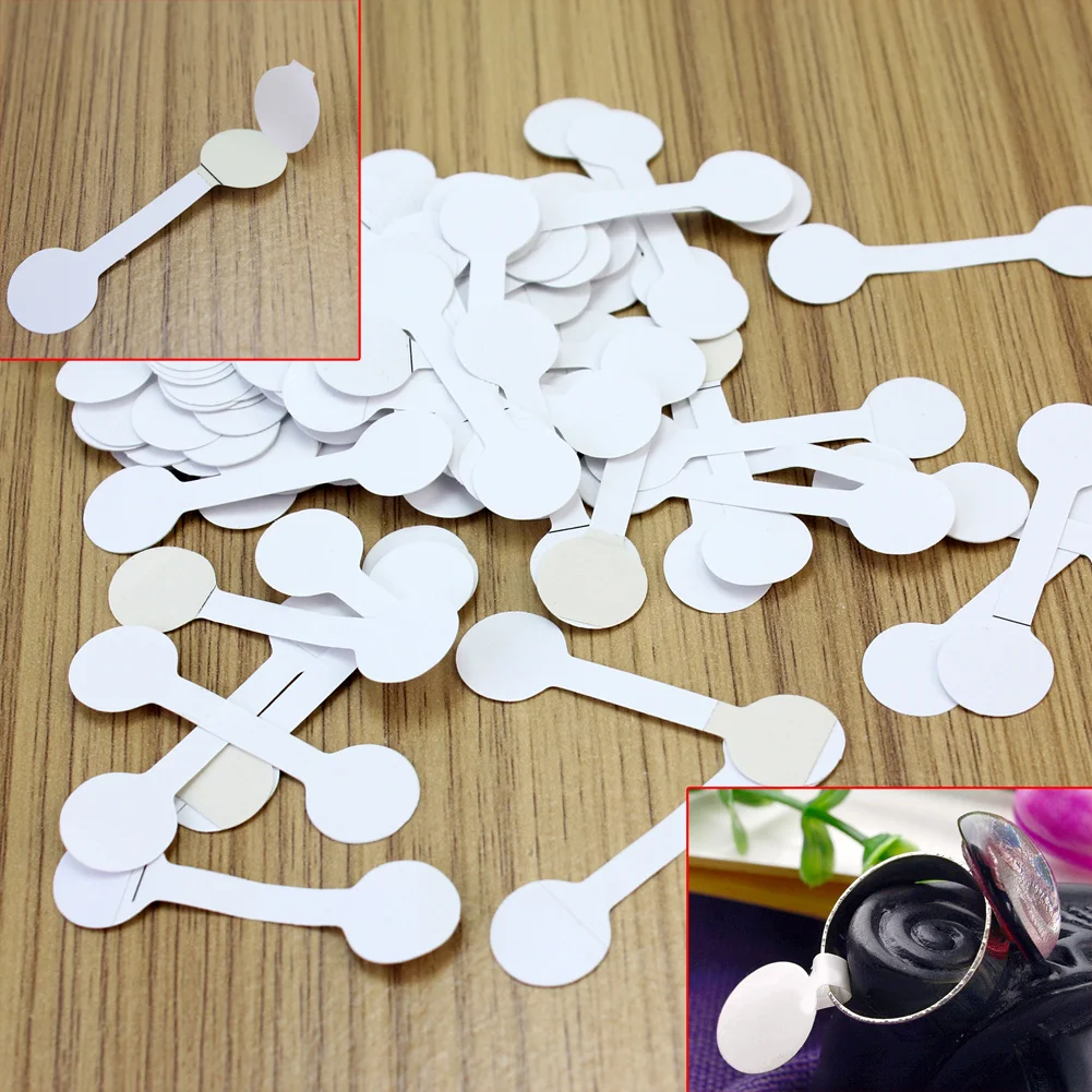 

200pcs/set White Jewelry Paper Labels Ring Bracelet Necklace Earrings Sunglasses Folded Paper Card Price Tags