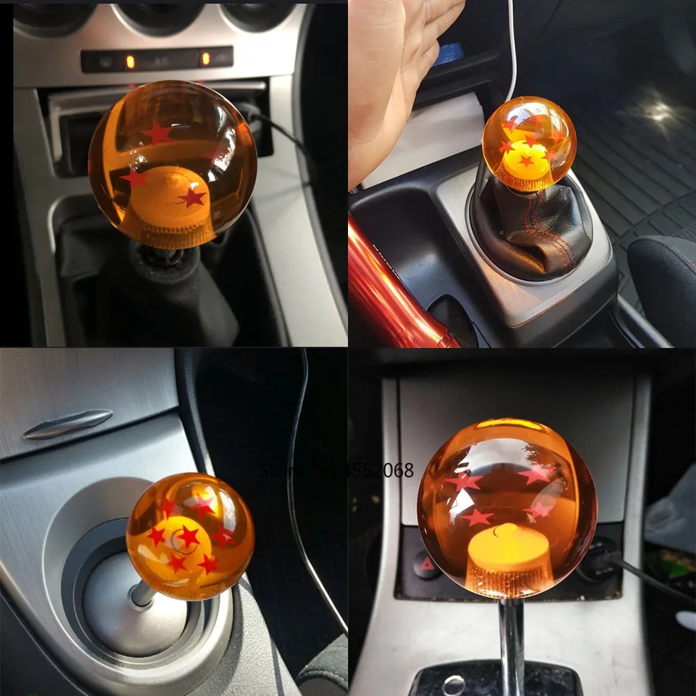 

Orange Dragon ball Z rare custom Acrylic gear shift knob 54mm Diameter 1-7 star