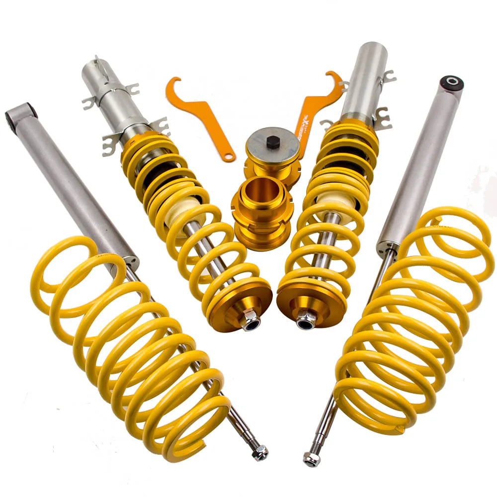 

Street Coilovers Suspension Struts for VW VW Golf MK4 1.9 TDi FWD Shock Yellow