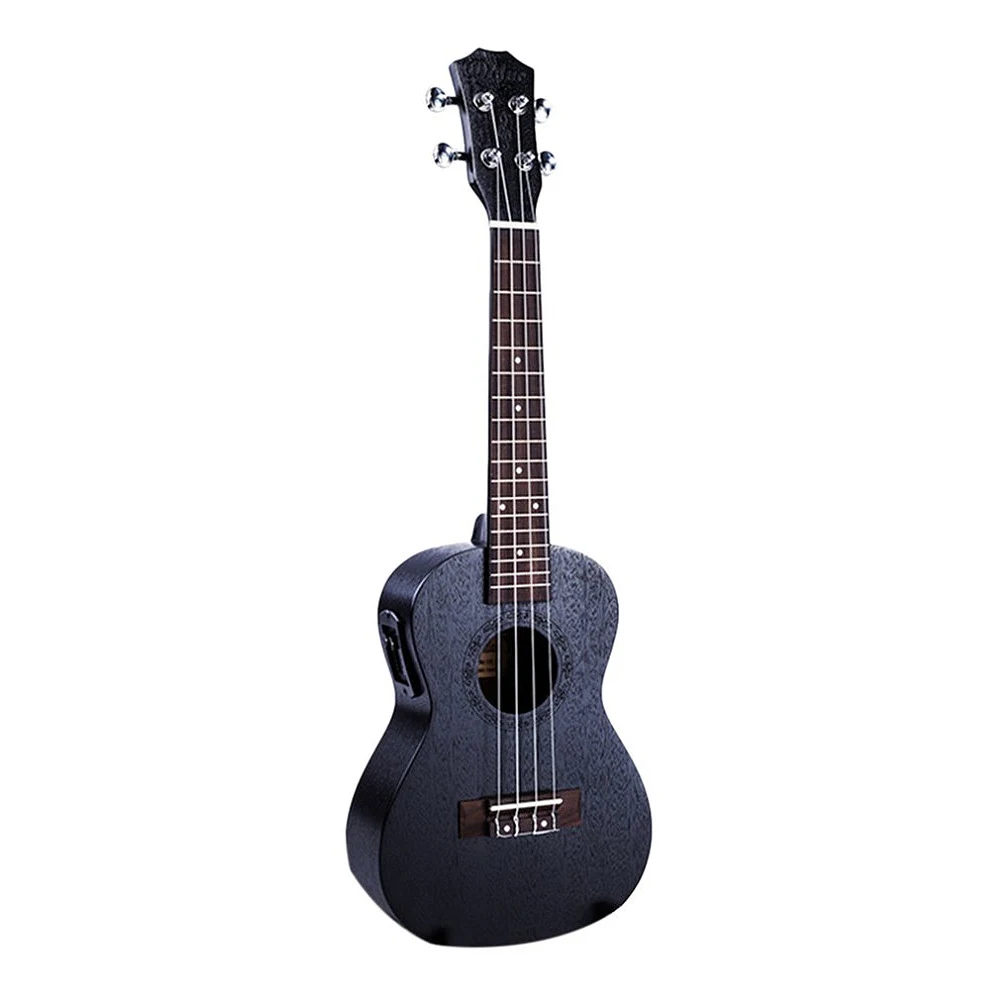 

HOT-23 Inch Black Electric Concert Ukulele 4 Strings Mahogany Panel Ukulele Hawaii Guitar Musical Instruments