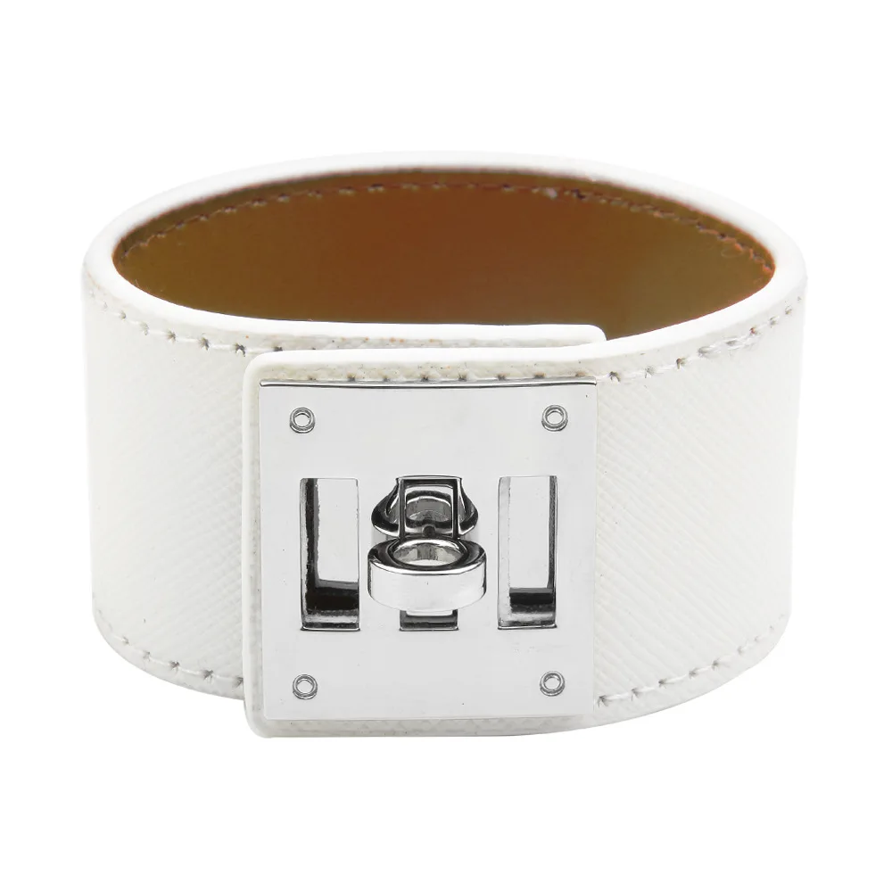 

2019 New European And American Fashion Trend Bracelets Wild Wide Leather Ladies Bracelet Trend Personalized Bracelet Jewelry