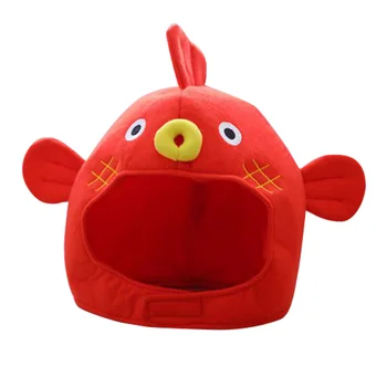 

1 pc Puffer Fish Headwear Funny Cute Adjustable Cap Hat Photo Props for Children Adults