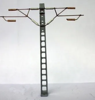 

Die casting Batch 1 / 87 Model Train Scale Ho Train Overhead Arms Single Column Miniature Scene Sandbox AccessoriesFree Shipping