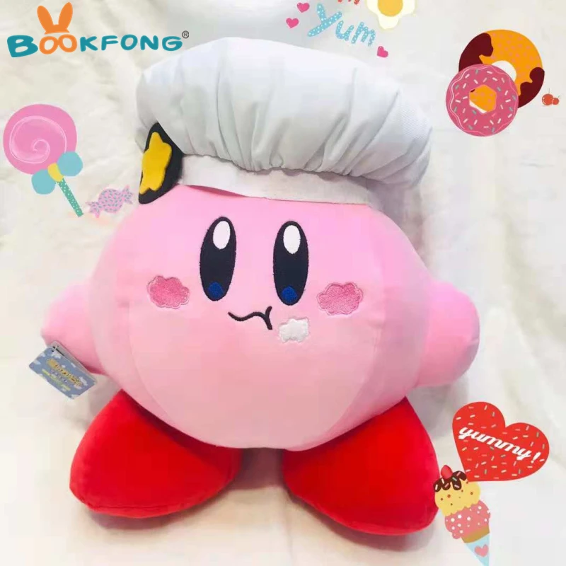 

35cm Kirby Plush Toy Pink Kirby Game Character Doll Lovely Kirby with Sea Service Navy Suit Kids Birthday Christmas Gifts