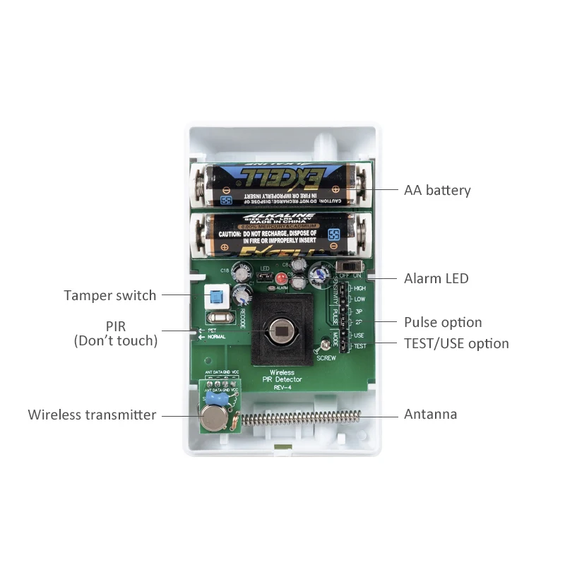 Беспроводной Pir датчик движения для домашних животных 433 МГц|detector co2|detector wanddetector